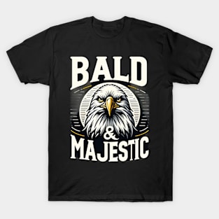 Majestic Eagle with Bold Text and Classic Style T-Shirt